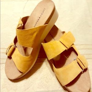Gold Lucky Brand Sandals